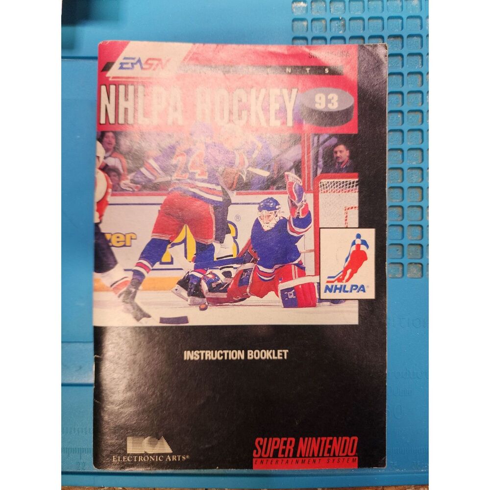 NHLPA Hockey '93 for Super Nintendo MANUAL ONLY!